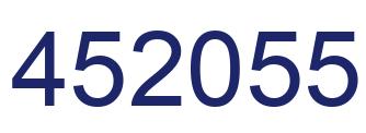 Number 452055 blue image