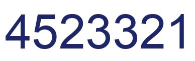 Number 4523321 blue image