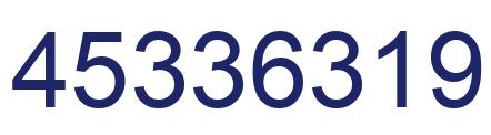 Number 45336319 blue image