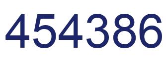 Número 454386 imagen azul