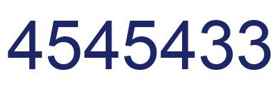 Number 4545433 blue image