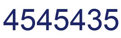 Number 4545435 blue image