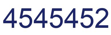 Number 4545452 blue image