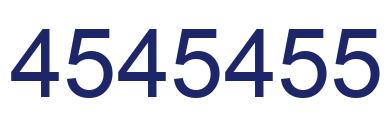 Number 4545455 blue image