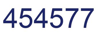 Number 454577 blue image