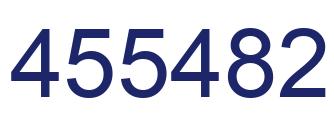 Number 455482 blue image