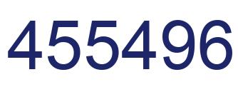 Number 455496 blue image