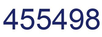 Number 455498 blue image