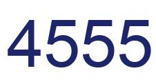 Number 4555 blue image