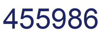 Number 455986 blue image