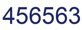 Number 456563 blue image
