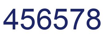Number 456578 blue image