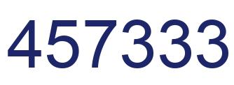 Number 457333 blue image