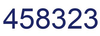 Number 458323 blue image