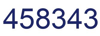 Number 458343 blue image