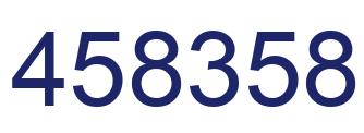 Number 458358 blue image