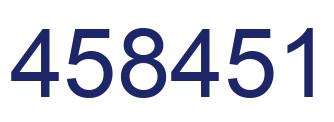 Number 458451 blue image