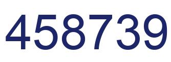 Number 458739 blue image