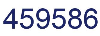 Number 459586 blue image
