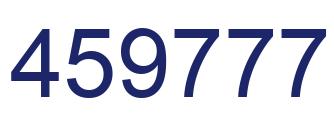 Number 459777 blue image
