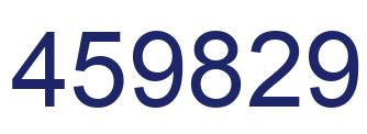 Number 459829 blue image