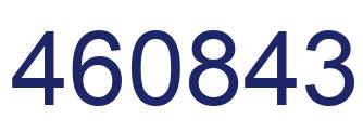 Number 460843 blue image