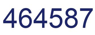 Número 464587 imagen azul