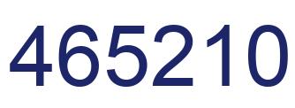Number 465210 blue image