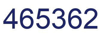 Number 465362 blue image