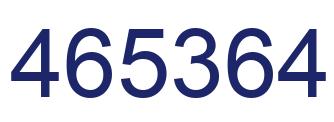 Number 465364 blue image