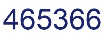 Number 465366 blue image