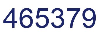 Number 465379 blue image