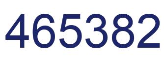 Number 465382 blue image