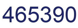 Number 465390 blue image