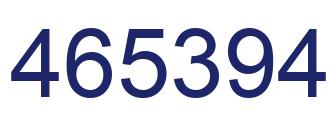 Number 465394 blue image