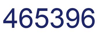 Number 465396 blue image