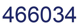 Number 466034 blue image