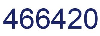 Number 466420 blue image