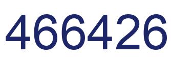 Number 466426 blue image