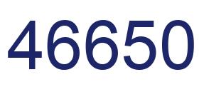 Número 46650 imagen azul
