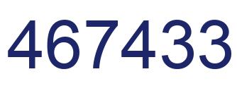 Número 467433 imagen azul