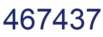 Number 467437 blue image