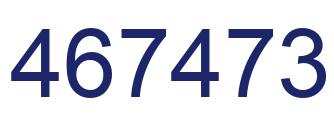 Number 467473 blue image