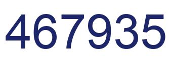Number 467935 blue image