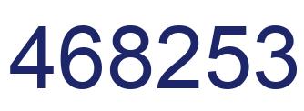 Número 468253 imagen azul