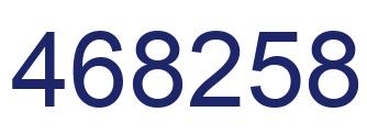 Número 468258 imagen azul