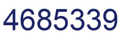 Number 4685339 blue image