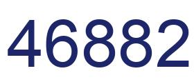 Number 46882 blue image