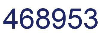 Number 468953 blue image