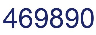 Number 469890 blue image